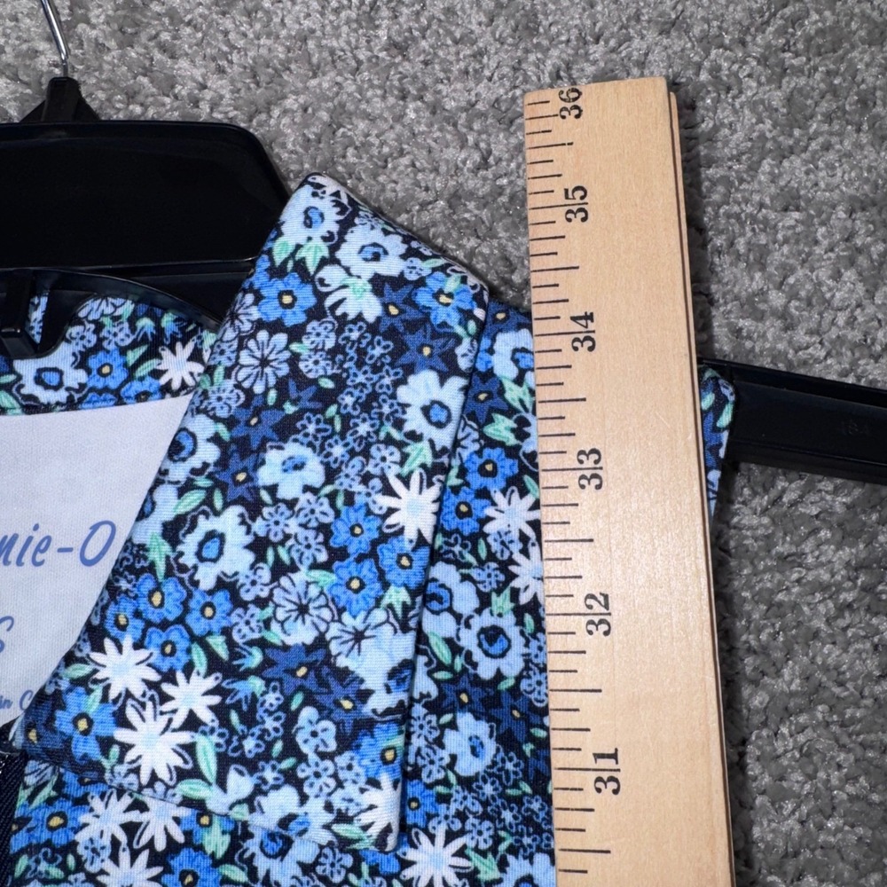 johnnie-O Ginny Dress Womens Floral Stretch Navy Blue Small NEW - Picture 8 of 12